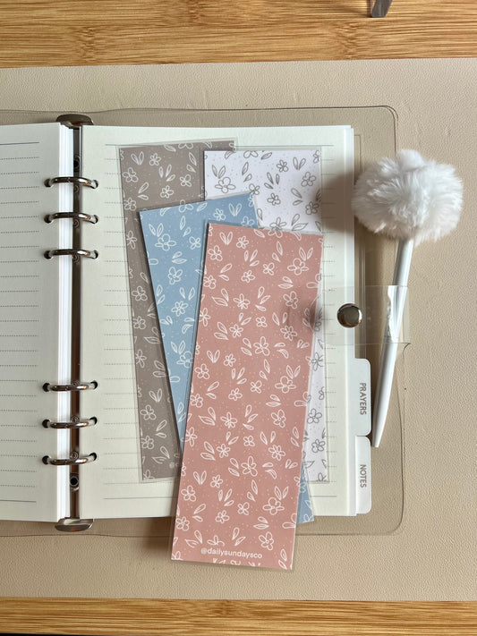 Floral Bookmark Bundle