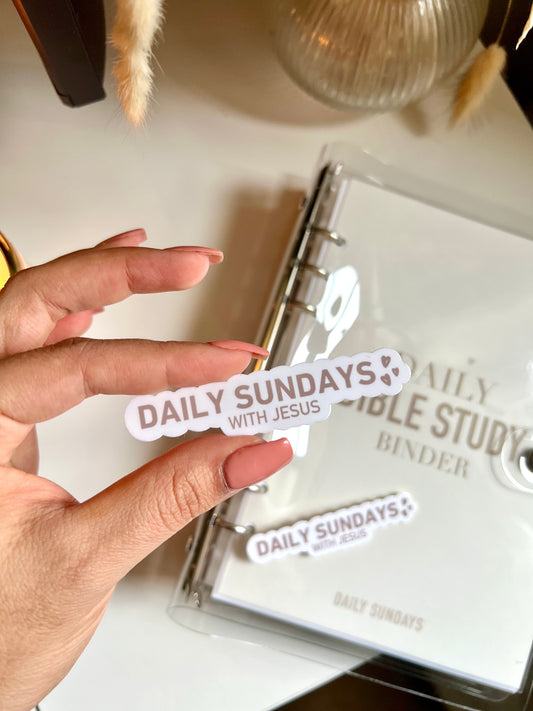 Daily Sundays With Jesus Sticker