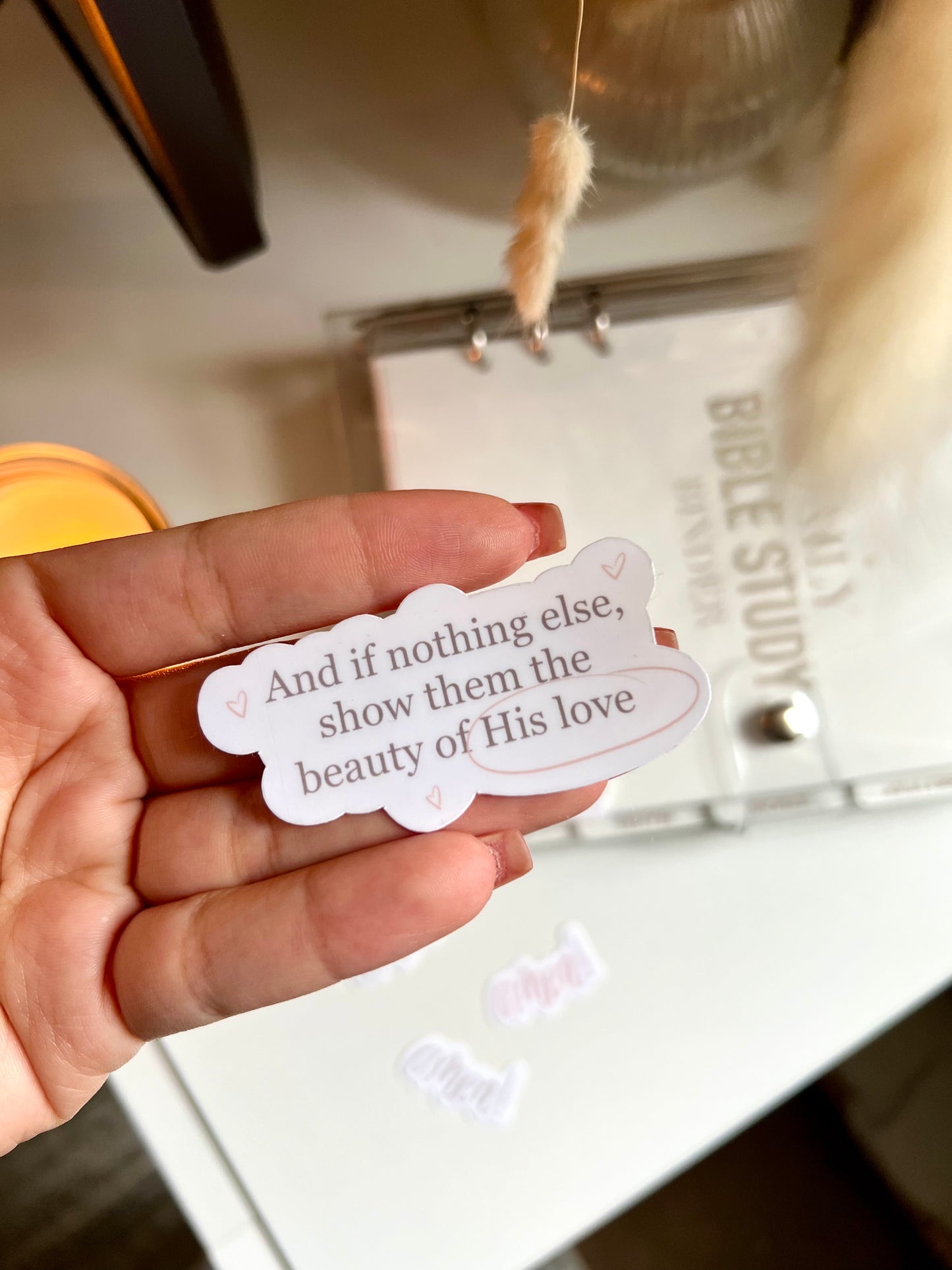 The Beauty of His Love Sticker